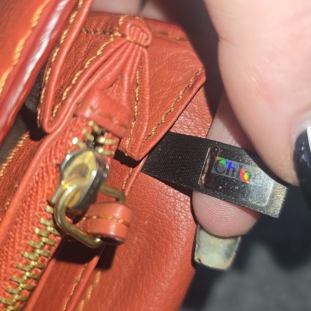 Chloe Congac Leather Snap Long Wallet W/ Gold Details (VERY GOOD)(COA)✨️🤎✨️ - Picture 8 of 9